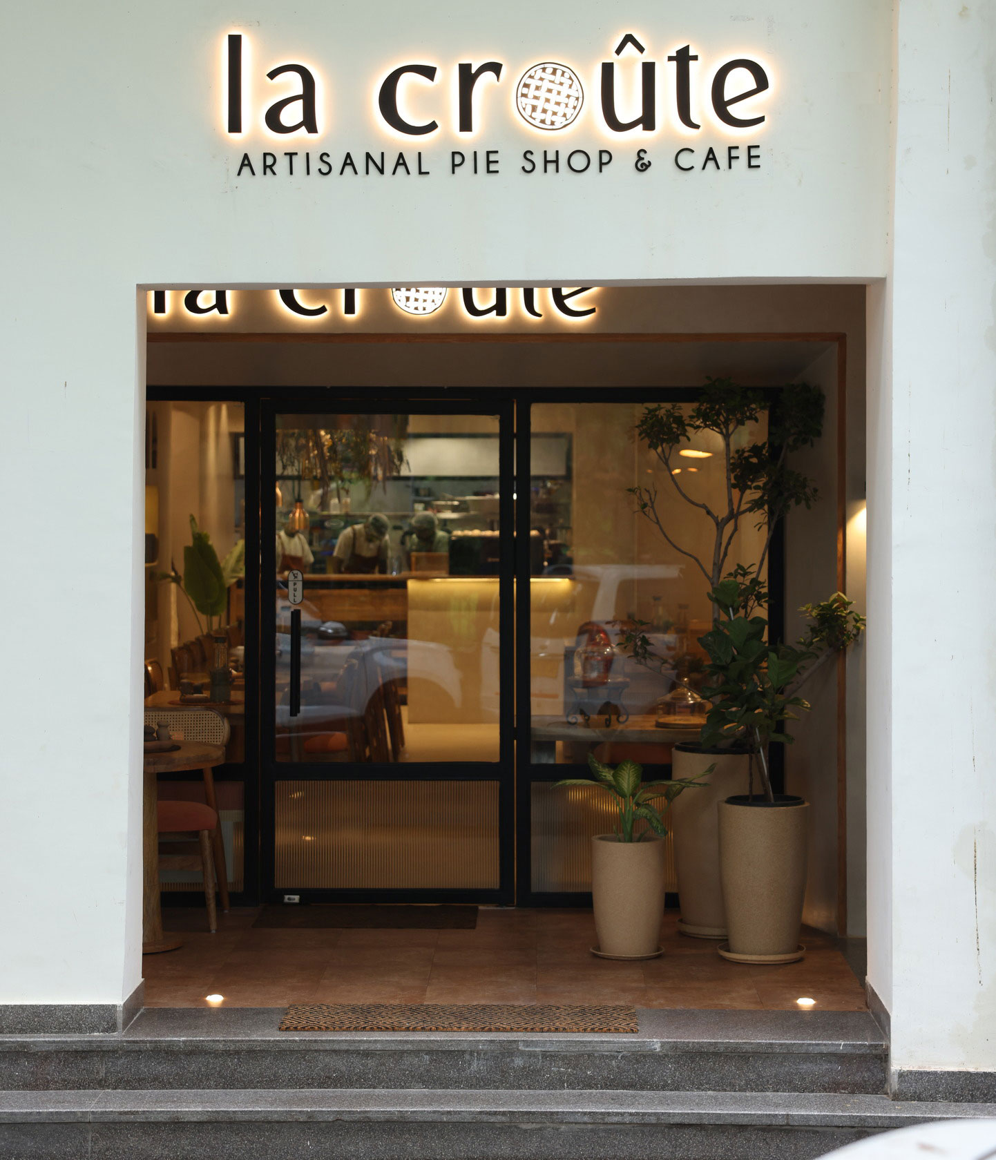 Cozy Café Interior at La Croute Sunder Nagar